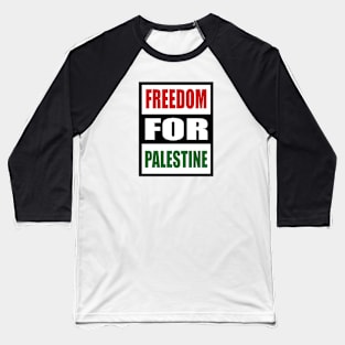 Freedom for Palestine Baseball T-Shirt